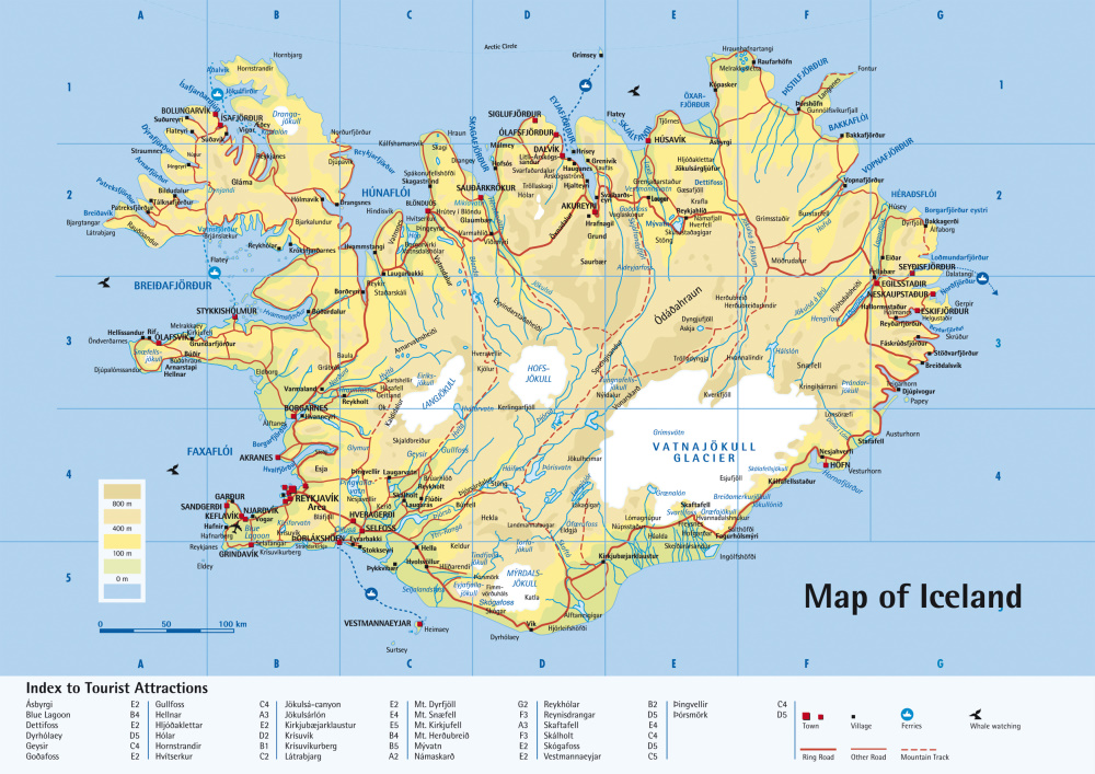 Map of Iceland